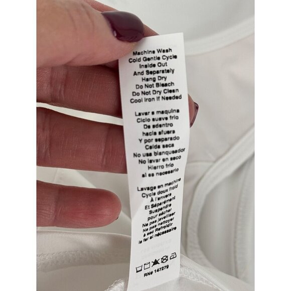 EleVen by Venus Williams NEW High Vibes Tennis Tank White Women Lrg Activewear - Picture 6 of 9